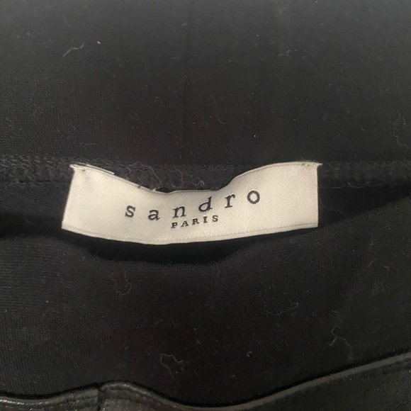 Sandro Leather Paneled legging - Picture 6 of 6